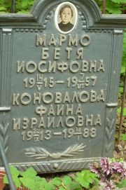 Коновалова Фаина Израиловна, Москва, Востряковское кладбище